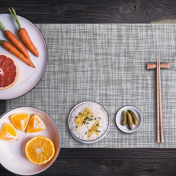 PVC Placemat, 6 PCS of Non-Slip Heat Resistant Place Mats, Washable Vinyl P Carousel 9