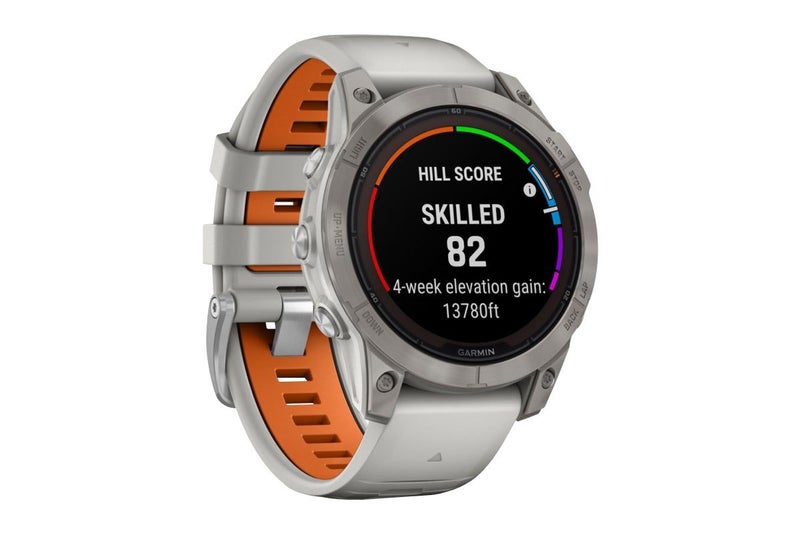 Garmin Fenix 7 Pro Sapphire Solar Smart Sports Watch (Titanium with Fog Grey and Carousel 2