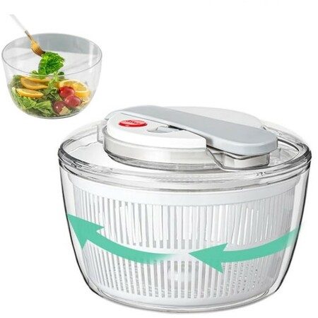Vegetable Dryer Salad Spinner Hand Press Spinner Machine Vegetables Strainer Carousel 1