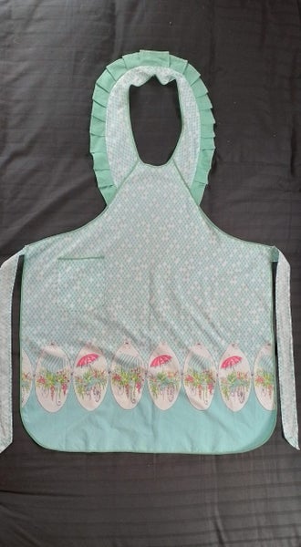 WINTRACO Apron, 100% cotton. Made in NZ mid-century Carousel 1