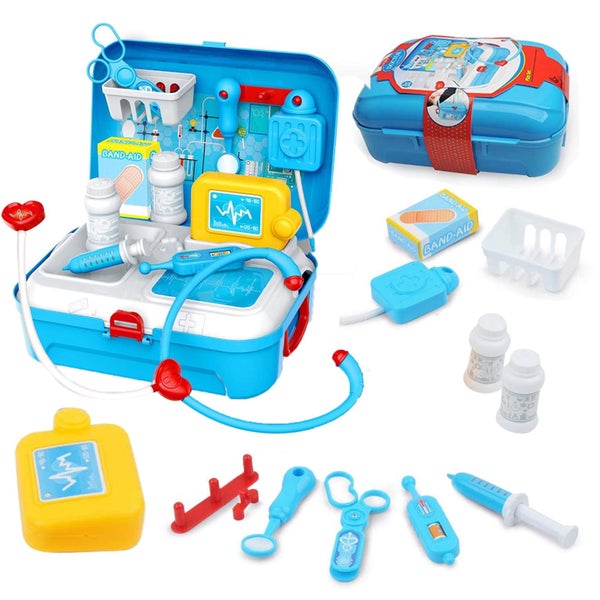 Doctor Kit for Toddlers, 17-Piece Medical Play Set for 3-5 Year Old Boys & Carousel 1