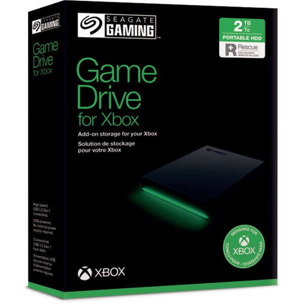 Seagate 2TB Game Drive for Xbox with Rescue Data Recovery Services [STKX2000400] Carousel 2