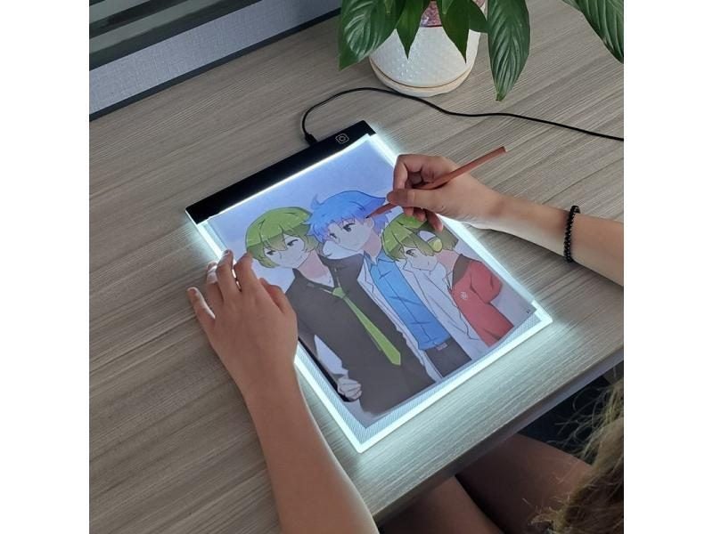 3 Dimmable Led Drawing Copy Pad Board A5 Size For Baby Toys Children's Carousel 1