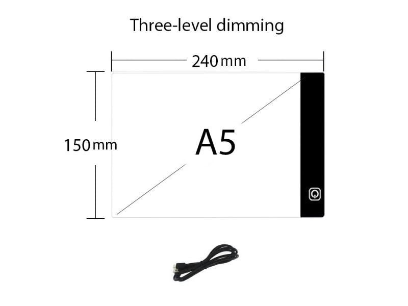 3 Dimmable Led Drawing Copy Pad Board A5 Size For Baby Toys Children's Carousel 4