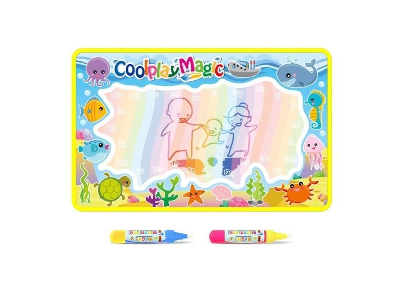 Coolplay Animal Themes Rainbow Water Drawing Mat 2 Pens Water Doodle Mat Carousel 4