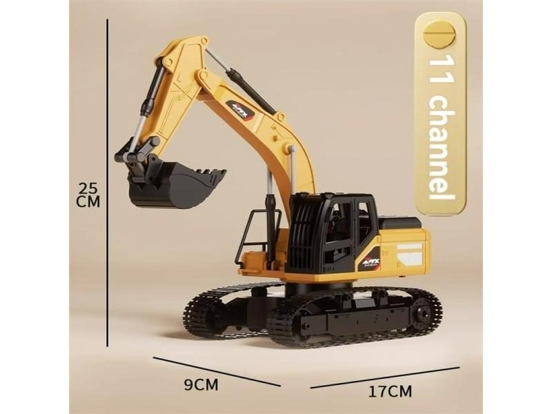 RC Excavator Dumper Car 2.4G Remote Control Alloy Engineering Vehicle Crawler Carousel 4