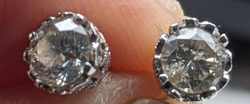 One of kind 62 diamonds in total Diamond earrings valuation $5200 Carousel 1