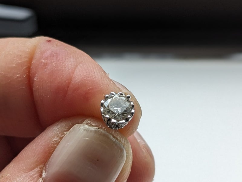 One of kind 62 diamonds in total Diamond earrings valuation $5200 Carousel 13