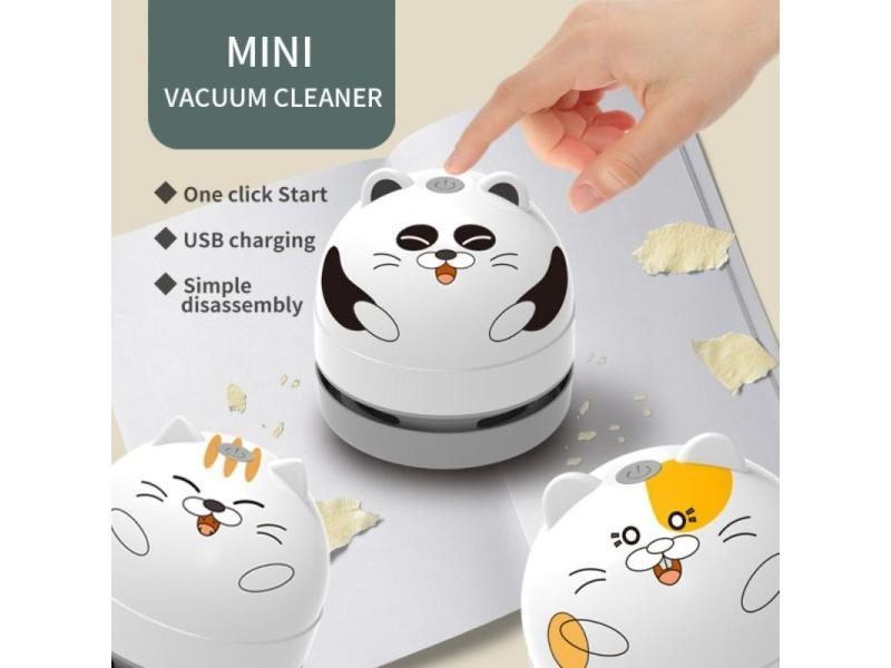 Cute USB Mini Vacuum For Office Desk Home Table Carousel 2