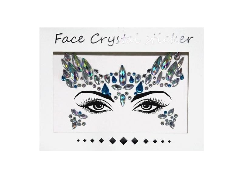 3D Rhinestone Bright Face Stickers For Festival Glitter Makeup Jewelry Sticker Carousel 4