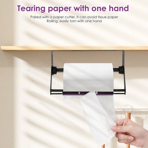 Paper Towel Holder Stainless Steel Paper Towel Holder Under Cabinet Single Carousel 2