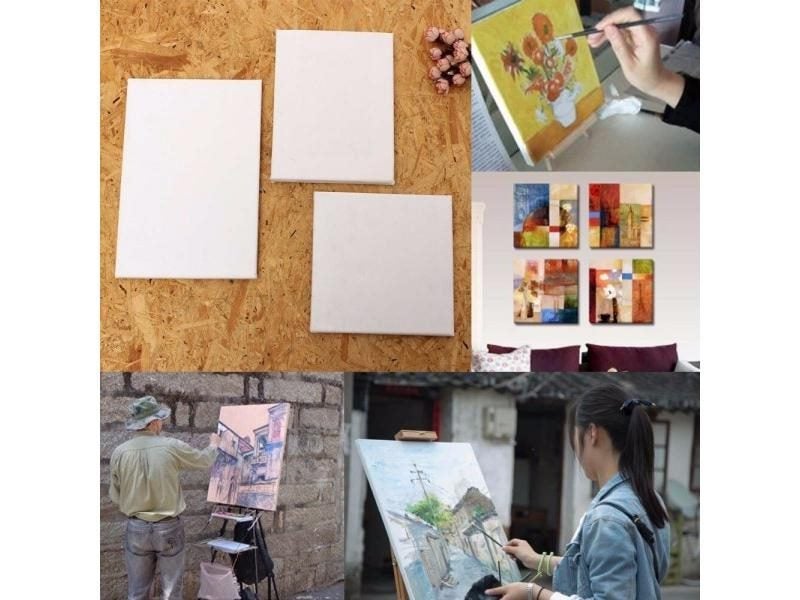 100 Cotton Wood Frame Canvas Oil Painting Pre Stretched For Artists Carousel 4