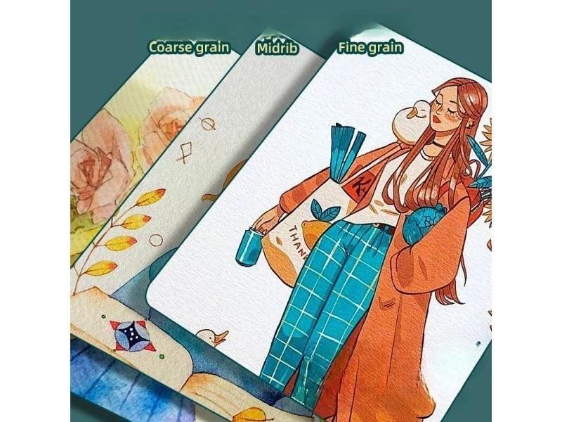 Cotton Watercolor Paper Postcard Travel Sketch Book 300g Medium Rough Grain Carousel 4