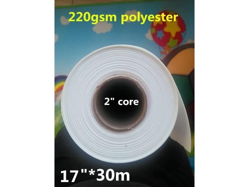 17" 30m 220g Polyester Canvas For A4 A3 Picture Printing Carousel 1