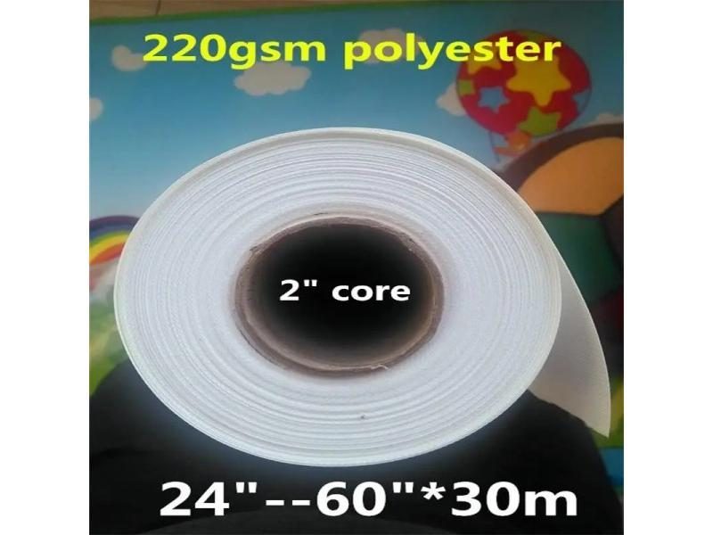 220gsm 24" 60" Waterproof Matter Inkjet Polyester Canvas Roll Carousel 2