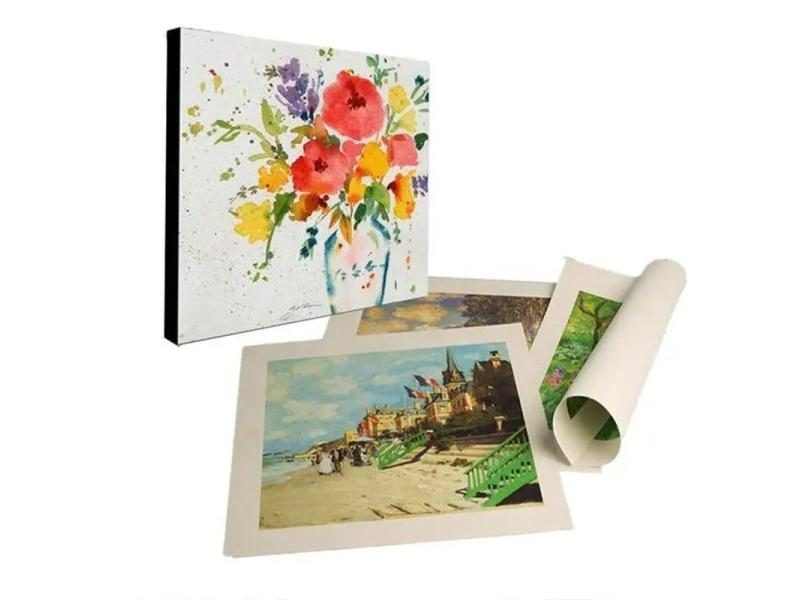 220gsm 24" 60" Waterproof Matter Inkjet Polyester Canvas Roll Carousel 4