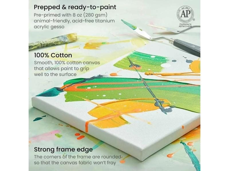 5M Professional Painting Canvas Cotton Linen Blend Primed For Artists Carousel 4