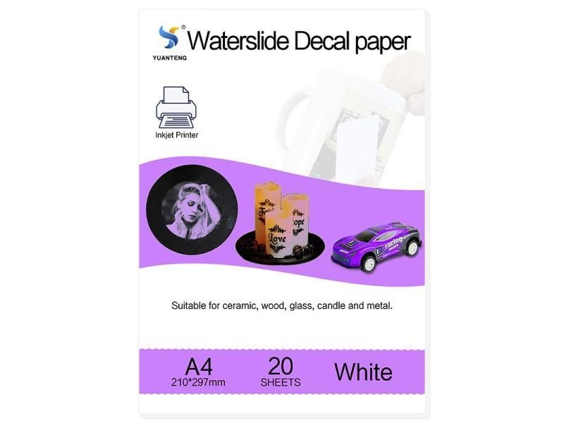 (20pcs/lot) A4 Size Inkjet Water Slide Decal Paper White Background Printing Carousel 1