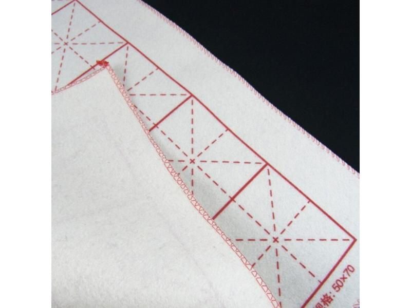 1Pcs Chinese Calligraphy Felt Freehand Painting Beige Meter Grid Blankets For Carousel 3