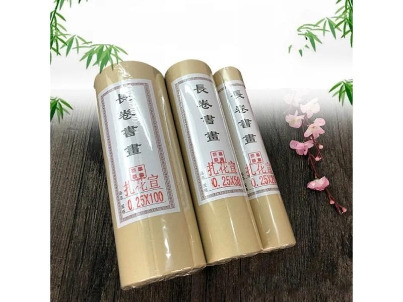 20m 50m 100m Rolling Xuan Paper For Chinese Calligraphy Painting Half Ripe Carousel 4