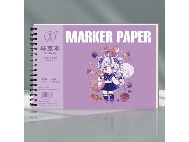 A4 A5 Sketch Marker Book With 50 Sheets Of Pure Wood Pulp For Children's Anime Carousel 1
