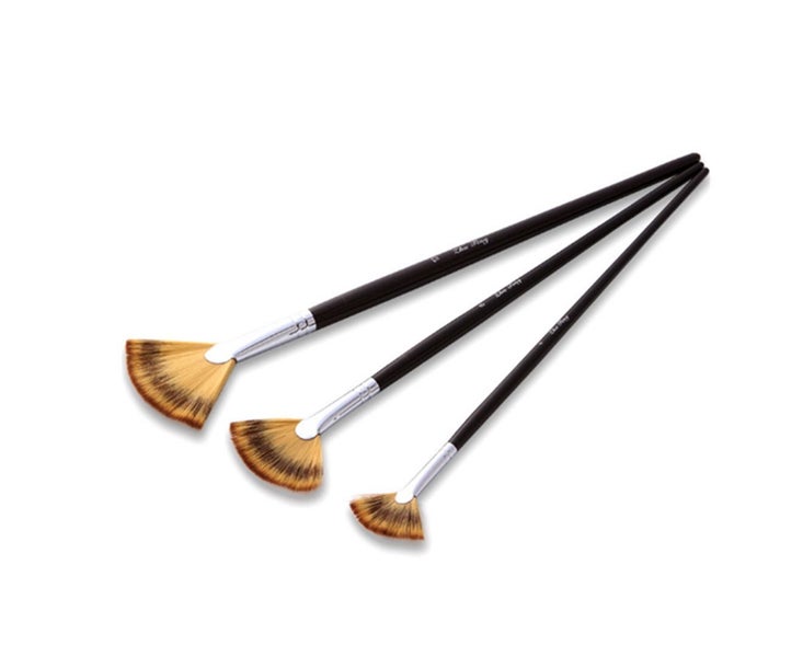 3PCS Student Art Class Watercolor Chalk Oil Brush Set Carousel 1