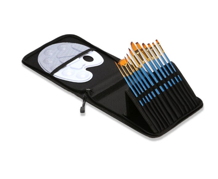 12PCS Watercolor Brush Set Student Gouache Watercolor Oil Brush Set Carousel 2