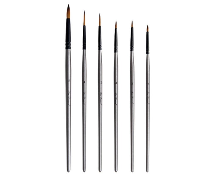 6PCS Hook Line Pen Set Art Supplies for Watercolor Acrylic Painting Carousel 1