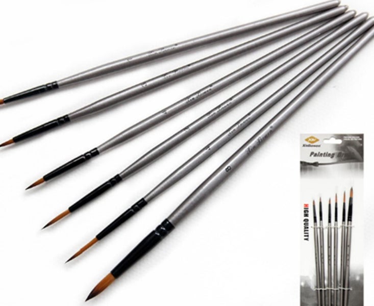 6PCS Hook Line Pen Set Art Supplies for Watercolor Acrylic Painting Carousel 2