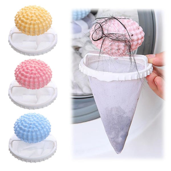 3-Pack Pet Hair Remover for Washing Machine Laundry Lint & Hair Filter Carousel 1