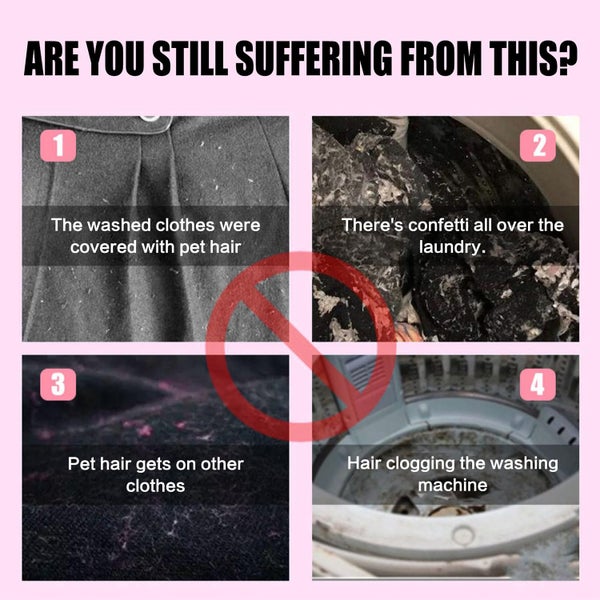 3-Pack Pet Hair Remover for Washing Machine Laundry Lint & Hair Filter Carousel 2