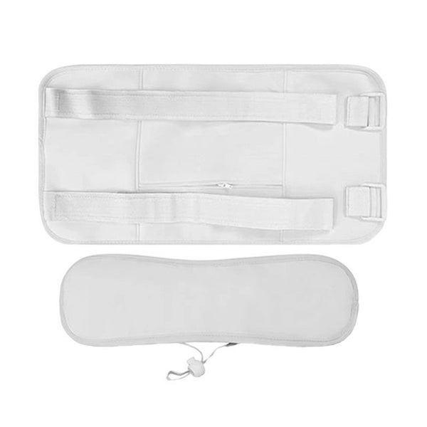 2Pcs Reusable Castor Oil Pack Kit Compress Wrap for Waist and Neck - White Carousel 2