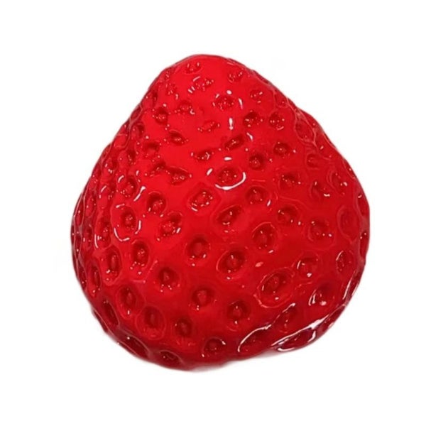 3PCS Solid Strawberry Squishy Toy Stress Relief Fidget with Soft Silicone Feel Carousel 1