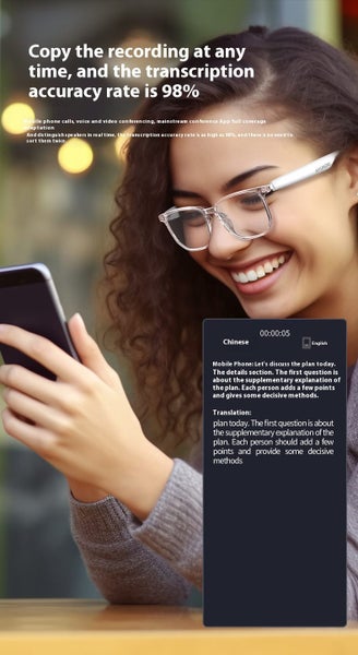 Smart AI Translation Glasses & Headset - Real-Time Interpreter for 75 Languages Carousel 4