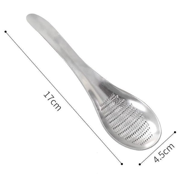 Stainless Steel Manual Grater Ginger Wasabi Garlic Paste Spoon Kitchen Tool Carousel 2