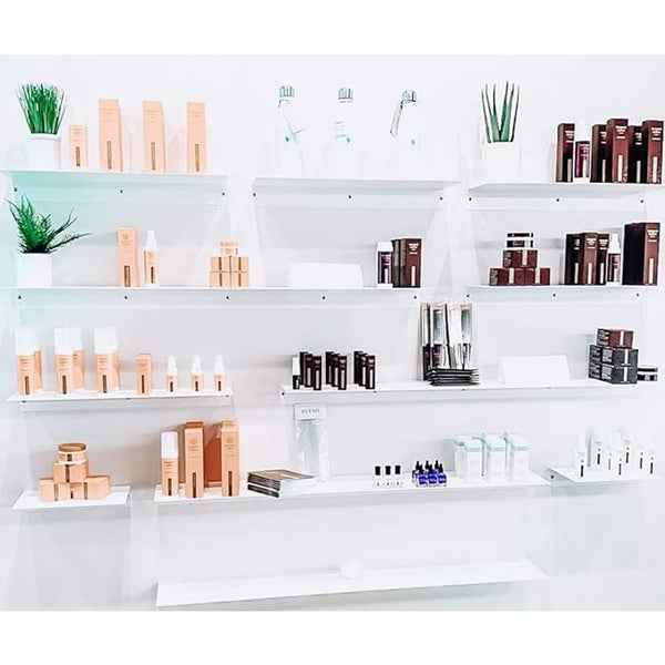 Floating Shelf Brackets Towel Rail Rack Display Shelves Wall Mount -White Carousel 2