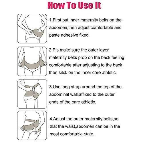 Pregnancy Belly Support Belt, Adjustable Prenatal & Postpartum Support-SkinColor Carousel 4