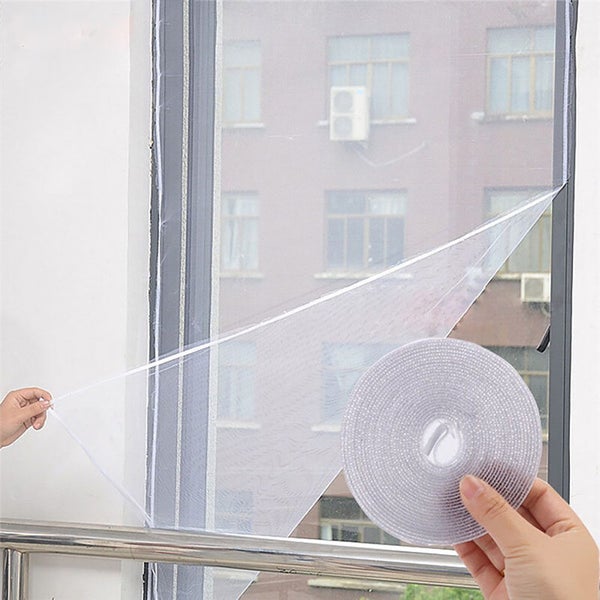 Self-adhesive Anti-mosquito Net DIY Curtains Insect Fly Mosquito Window Screen Carousel 3