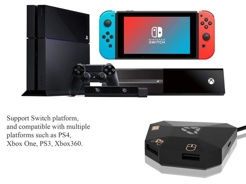 Keyboard and Mouse Adapter Converter for PS4 PS3 Xbox One Xbox 360 N-Switch Carousel 2