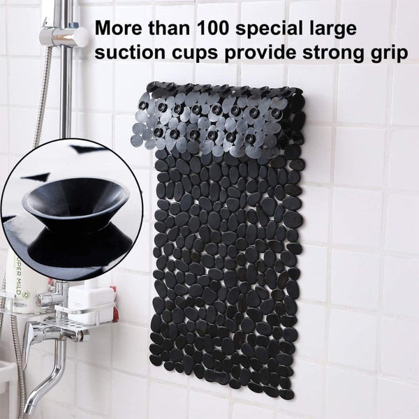 Bathroom Rugs 14x28" Bath Mat, Extra Soft Absorbent Chenille Shower Mat, Ru Carousel 10