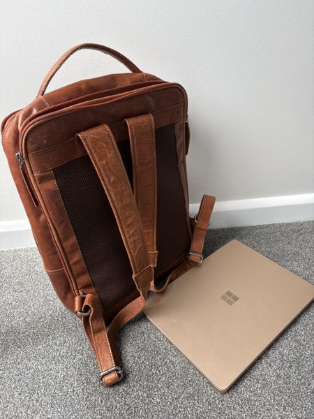 Spikes and Sparrow Leather Laptop Bag64613855695746113