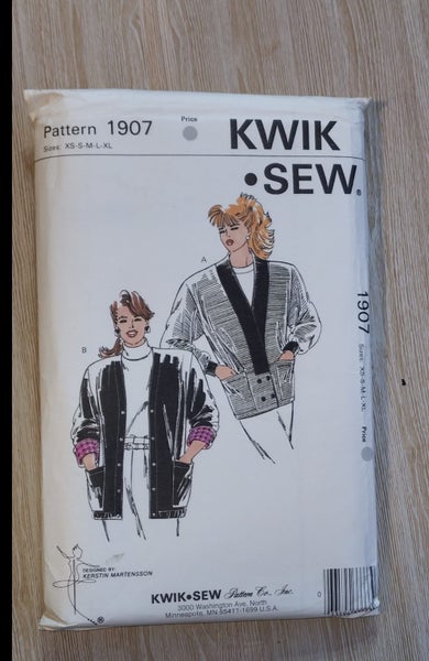 KWIK SEW 1907 - MISSES CARDIGANS - SIZE XS-S-M-L-XL Carousel 1