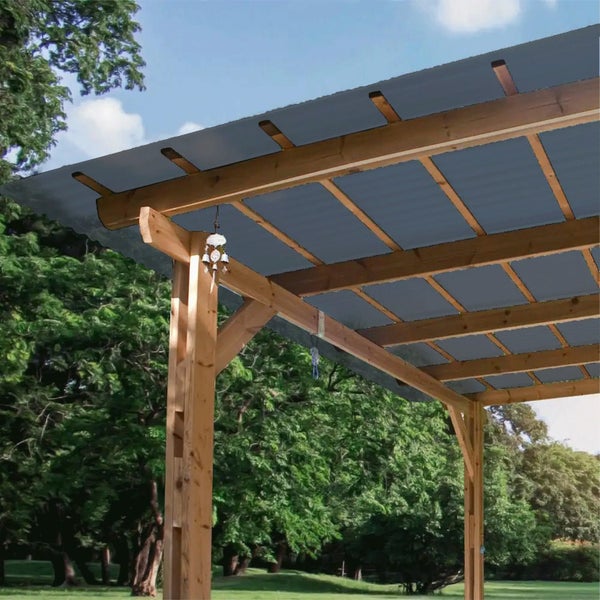 TDX Corrugate Polycarbonate 860 x 3000mm Roofing - Grey Carousel 2