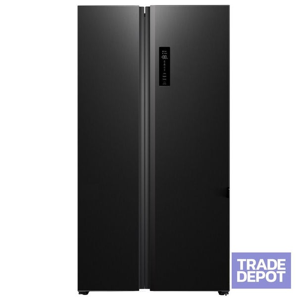 Vogue 920mm Side by Side Fridge Freezer 520L Black 3.5 Star Carousel 1