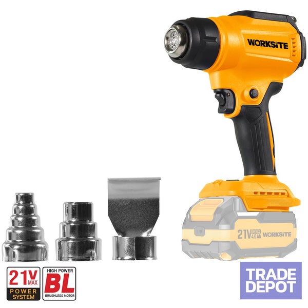 Brushless Heat Gun 21V - SKIN ONLY - EXCLUDES BATTERY AND CHARGER Carousel 1