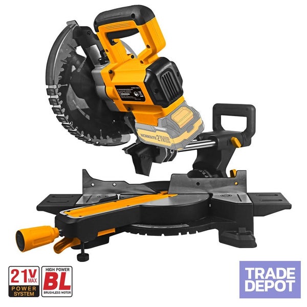 Brushless Mitre Saw 21V - SKIN ONLY - EXCLUDES BATTERY AND CHARGER Carousel 1