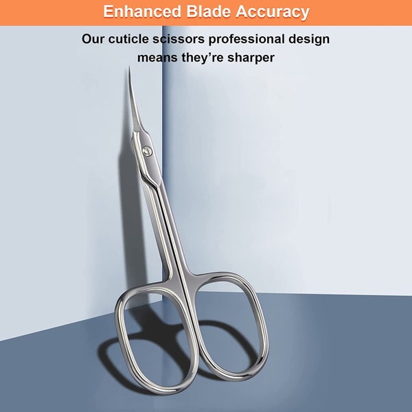 Extra Fine Curved Blade Cuticle Scissors, Professional Manicure Grooming To Carousel 2
