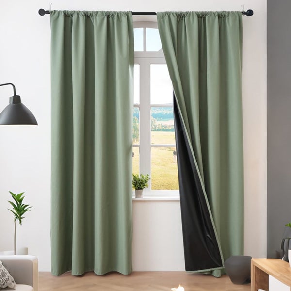 Blackout Curtains for Bedroom Thermal Insulated - 100%Polyester Black Out C Carousel 1