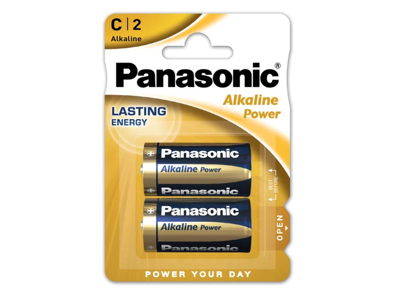 Panasonic C size (LR14) Alkaline Power Batteries - Pack of 2 Carousel 1