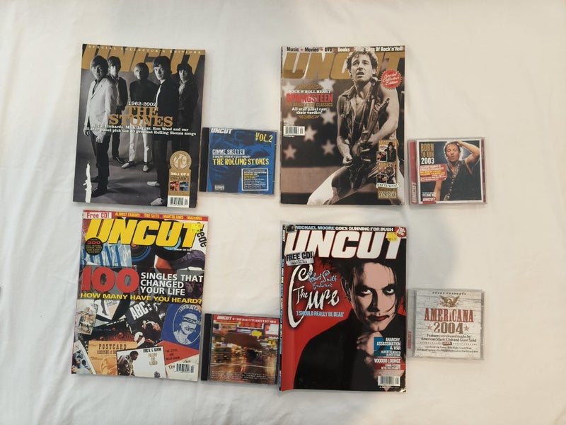 4× Uncut magazines and CDs 2001-2004 Carousel 1